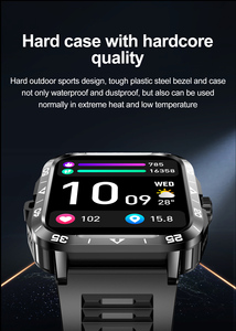 Montre connectée sportive de haute qualité ZW59 pour hommes, votre gardien de santé tout au long de la journée avec surveillance de la fréquence cardiaque, appels Bluetooth, lampe de poche intégrée - Product Image 4