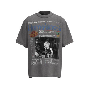 T-shirt Homme Coton Lavé Coupe Droite Manches Courtes Imprimé Rock Culturel Marque Hip-Hop Urbain Tendance Estivale - Product Image 5