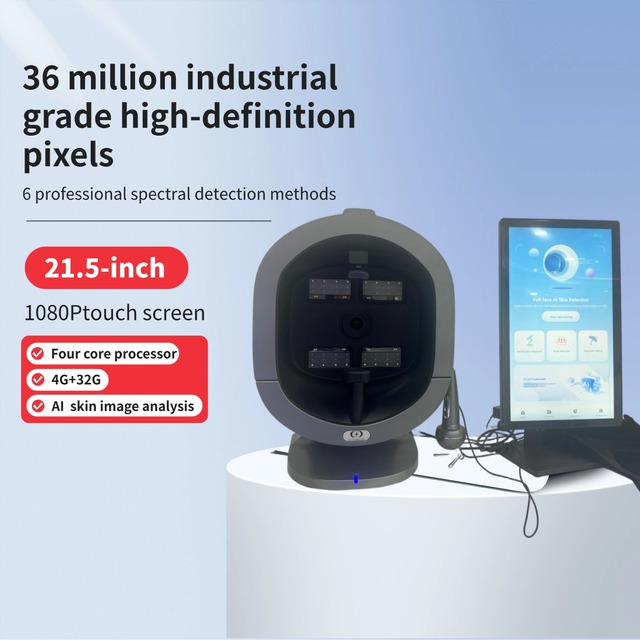 Facial & Scalp Skin Analyzer Beauty Salon & Home Use Portable 3D Analysis Device with 36MP Camera and 15.6" Screen