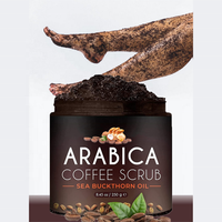 Gommage corporel au sel de la Mer Morte, café biologique Arabica, beurre de coco, karité, carotte et acide kojique pour les jambes, les mains, le visage et le corps, pour femmes et hommes