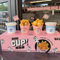 Conos de Papel Desechables con Logotipo Personalizado, Ecológicos, Biodegradables, Reciclables, de Grado Alimenticio, para Papas Fritas, Waffles y Pollo Frito