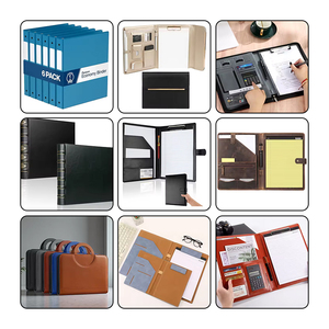 Tùy chỉnh chuyên nghiệp A4 Kích thước da cổ điển danh mục đầu tư nâu dây kéo tài liệu tập tin thư mục cá nhân <span class=keywords><strong>padfolio</strong></span> - Product Image 5