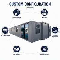 Rumah Kontainer Ekspansi Ramah Lingkungan Grosir Bersertifikat CE ISO9001 Standar Eropa 20ft 40ft Rumah Modular Prefabrikasi Pabrik OEM/ODM