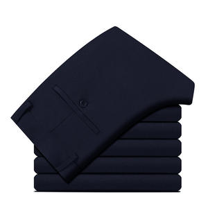 Vente chaude de pantalons décontractés d'affaires épais pour hommes pantalons extensibles droits pour hommes - Product Image 5
