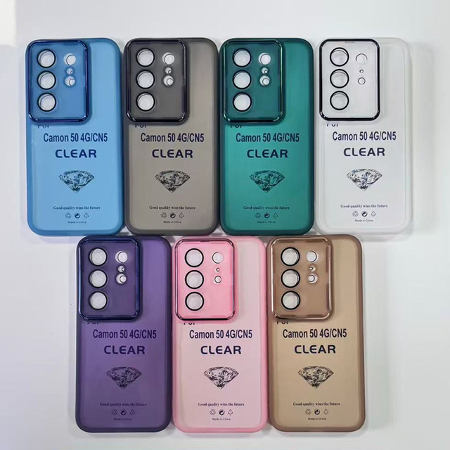 Camera Protector Shockproof Back Cover for Infinix Hot 70 Note 60 Smart 20 Soft TPU Mobile Case for Tecno Spark 50 Camon50 Shell