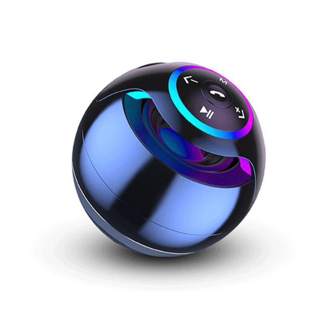 Portable for Wireless Speaker with RGB LED Super Bass 360 Surround Sound Long Battery Life for Outdoor Party Use