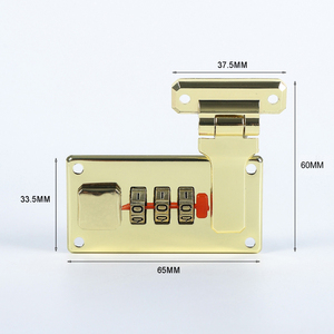 3 chữ số kết hợp hành lý ổ khóa hộp cứng với mật khẩu khóa 3 chữ số khóa vuông kết hợp khóa phần cứng cung cấp bán buôn - Product Image 4