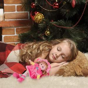 NOUVEAU Poupée bébé douce avec des yeux qui s'ouvrent et se ferment et des cheveux, jouet en peluche avec des <span class=keywords><strong>chansons</strong></span>, des ailes de papillon, excellent cadeau - Product Image 5