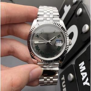 Reloj de Pulsera Mecánico de Diseño Drioshipping con Movimiento 3235 3255, Resistente al Agua, con Letras Verdes, para Hombre - Product Image 6