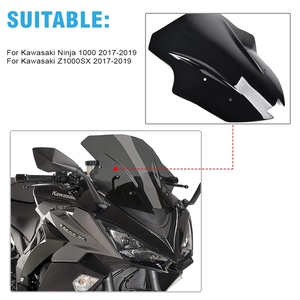 Pare-brise pour moto RACEPRO, anti-vent, déflecteur de vent, Ninja1000 <span class=keywords><strong>Z</strong></span> 1000SX, pour KAWASAKI Ninja <span class=keywords><strong>1000</strong></span> Z1000SX 2017 — <span class=keywords><strong>2021</strong></span> - Product Image 3