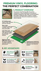 Ready To Ship Spc <b>Flooring</b> 4Mm Home <b>Flooring</b> Spc <b>Flooring</b> Luxury Vinyl Durable Spc <b>Flooring</b> 8mm - Product Image 2