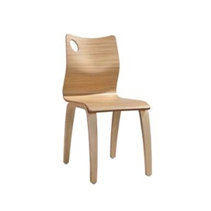 Silla de comedor de madera contrachapada, réplica de comedor, tienda de comida rápida - Product Image 1