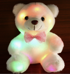 Orsacchiotto luminoso rosa <span class=keywords><strong>giocattoli</strong></span> di peluche di illuminazione con registrazione a Led papillon <span class=keywords><strong>cuore</strong></span> rosso coccole orsacchiotto gigante bambola di peluche orsacchiotto regalo - Product Image 4