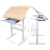 Escritorio de Madera Multifuncional para Niños, Ajustable en Altura y Abatible, para Dibujar y Escribir