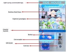 Machine à mini-poupées ZDYS avec paiement par pièces/jetons/code QR, garantie de 12 mois pour une utilisation en intérieur dans les restaurants, hôtels, supermarchés - Product Image 3