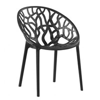 Chaise de véranda empilable en plastique, mobilier d'extérieur moderne pour cuisine, café, hôtel, restaurant, bon marché