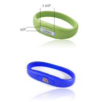 Pulsera USB 2.0 de PVC de Nuevo Estilo, Unidad Flash USB de 8GB, 128GB, 32GB, Pendrive USB Barato al por Mayor con Promoción