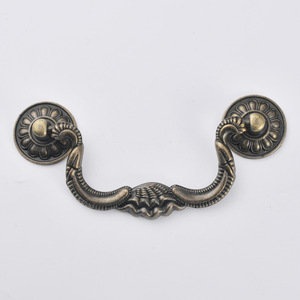 European Style Zinc Alloy Drawer Handle Bridge Shape Bronze Finish 99mm Hole Spacing Durable Furniture <b>Hardware</b> - Product Image 1