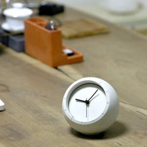 Cuarzo <span class=keywords><strong>de</strong></span> precisión <span class=keywords><strong>de</strong></span> una sola <span class=keywords><strong>cara</strong></span> contemporánea, Media Esfera <span class=keywords><strong>de</strong></span> hormigón moderno, colgante <span class=keywords><strong>de</strong></span> elegante reloj Metal, decoración <span class=keywords><strong>de</strong></span> escritorio elegante - Product Image 3