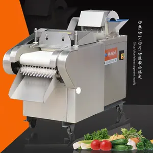 Máquina eléctrica comercial automática para cortar en cubitos de pollo, aloe vera, zanahoria, queso, tomate, repollo, carne y verduras
