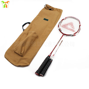 Bolsa de lona personalizada con cordón para guardar raquetas de bádminton/bolsillo/bolsa deportiva para guardar raquetas de tenis. - Product Image 4