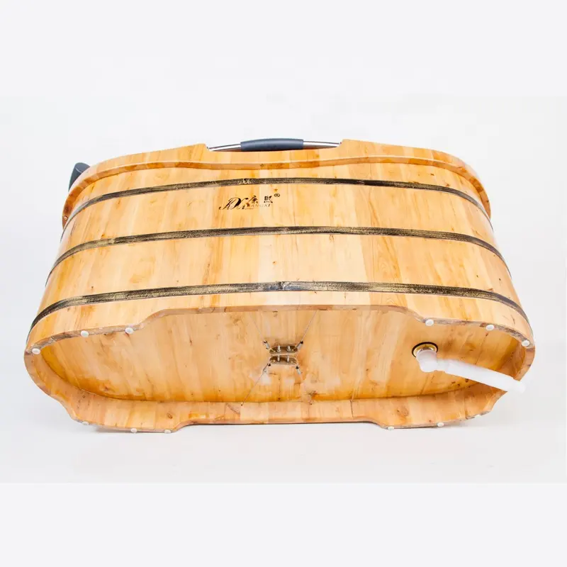 Adult fumigation wooden barrel for household use Two persons soaking barrel cedar bath tub home massage