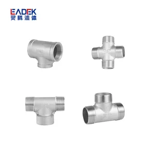 OEM Service Stainless Steel Three Dimensional Female Threaded Tee for Oil and Gas stainless steel threaded elbows