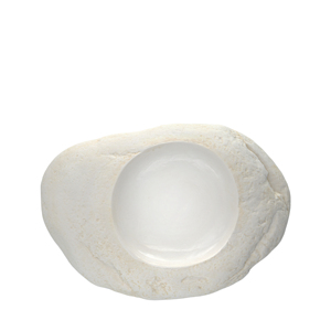 Piatto Piatto Rio 22x14cm con Design Effetto Pietra - Product Image 2