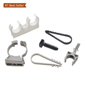 Clip de <span class=keywords><strong>Cable</strong></span> rojo, instantánea de <span class=keywords><strong>pared</strong></span>, grapa de <span class=keywords><strong>Cable</strong></span> múltiple, apiladores de cables eléctricos de plástico, guía de cableado de bajo voltaje, clavos protectores de pernos - Product Image 6