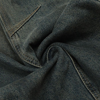 Jean en denim de haute qualité pour homme, style rétro américain, délavage foncé, motif Machete à effet eau simple, coupe droite, taille moyenne