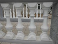 Reazone RZPC Moules à balustres en béton préfabriqué robustes et durables pour extérieur, hauteur 60/70 cm, pour garde-corps et main courante, en plastique PP, réutilisables 1000 fois