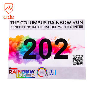 Benutzer definierte wasserdichte Tyvek Paper Race Number Lätzchen <span class=keywords><strong>Marathon</strong></span> Running Adult Paper Race Lätzchen für <span class=keywords><strong>Marathon</strong></span> Race Events - Product Image 5