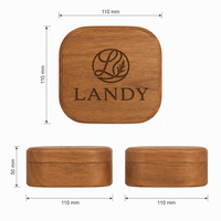 Boîte ovale de luxe en bois de noyer avec couvercle en verre et fermeture magnétique pour bague de fiançailles, idéale pour les cadeaux de demande en mariage