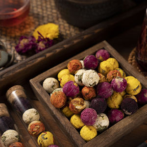 <span class=keywords><strong>Dragon</strong></span> <span class=keywords><strong>Ball</strong></span> Flower Tea 5 g/PC Mini Natural Flower Blooming Tea Handmade Artisan Hibiscus Chrysanthemum Rose <span class=keywords><strong>Tube</strong></span> Loose Wholesale - Product Image 4