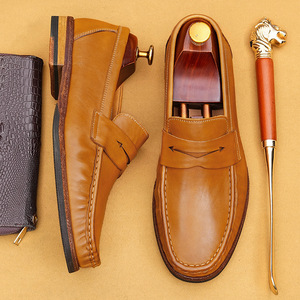 Zapatos de Hombre Transpirables, Modernos, de Cuero Genuino, con Cordones, Camuflaje, Impermeables, Formales de Negocios, Planos, Casuales, para Exteriores, con Aumento de Altura - Product Image 6