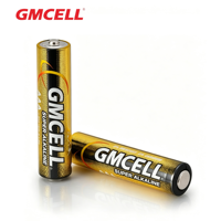 Baterai Silinder Alkali AAA GMCELL Grosir 1.5V LR03 untuk Peralatan Elektronik Konsumen, Perkakas Listrik, Peralatan Rumah Tangga-Aluminium