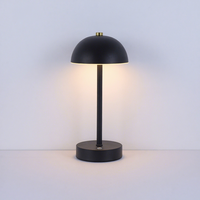 Lampe de table rechargeable en or moderne, hauteur réglable, lampe de bureau LED sans fil pour chambre à coucher, restaurant, bar