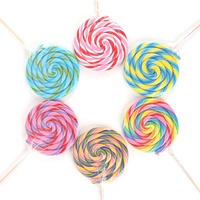 Bonbons sucettes artisanales géantes en spirale aux fruits arc-en-ciel, emballage individuel, 8,8 oz, fabrication OEM/ODM directe usine