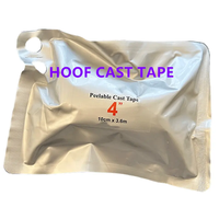 Bande de protection équine noire pour soins du cheval, matériau de bandage pour sabots de cheval de course, pour sabots équins