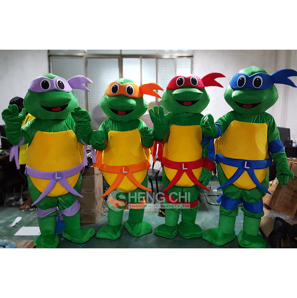 Kunden spezifisches Plüsch maskottchen kostüm Films piel Zeichentrick figur Maskottchen Ninja Turtle Maskottchen Kostüm