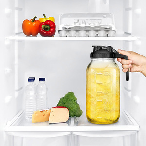 32oz 64 oz Cold brew cà phê Maker thủy tinh Mason lưu trữ máy ép trái cây với thép không gỉ lọc bể nước với Flip cap - Product Image 4