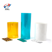Film étirable rigide en PVC de qualité médicale JEREL, résistant à l'humidité, transparent, haute barrière, 40/60/90 GSM, imprimé UV, moulé par injection