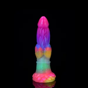 FAAK Factory Luminous Glow Dildo Adult Sex Toys China18 Sexs Products Of Adult Sex Toy For Women