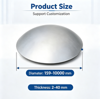 Capuchon sphérique standard ISO pour réservoir avec connexion par soudure et support personnalisé (OBM/ODM/OEM)