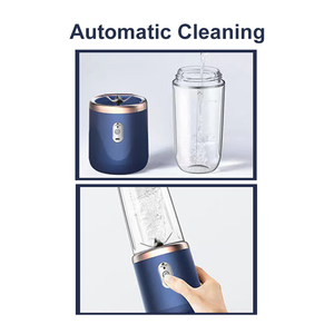 Portatile elettrico Mini 380ml spremiagrumi frutta fresca in acciaio inox lama USB fonte di alimentazione agrumi limone frullatore e smerigliatrice - Product Image 6