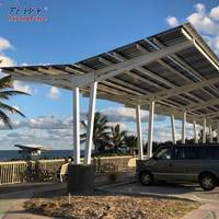 Sistema di Tettoia Solare in Alluminio per Parcheggi Residenziali e Produzione di Energia Pulita, Disponibile in Magazzino Europeo
