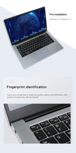 Portátil I7 de 12.ª Generación, 14 Pulgadas, Nuevo, con Windows 11, Portátil Empresarial con Desbloqueo por Huella Dactilar - Product Image 6