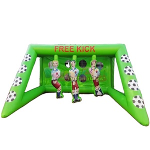 But de football gonflable interactif de qualité commerciale pour fêtes de carnaval en plein air, jeu de tir au but, jeux gonflables - Product Image 1