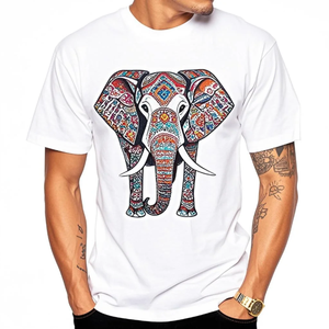 Wholesale Crew Neck <b>White</b> T-<b>Shirt</b> Soft Cotton for DTF Printing High Quality Crew Neck Men's T <b>Shirts</b> - Product Image 5