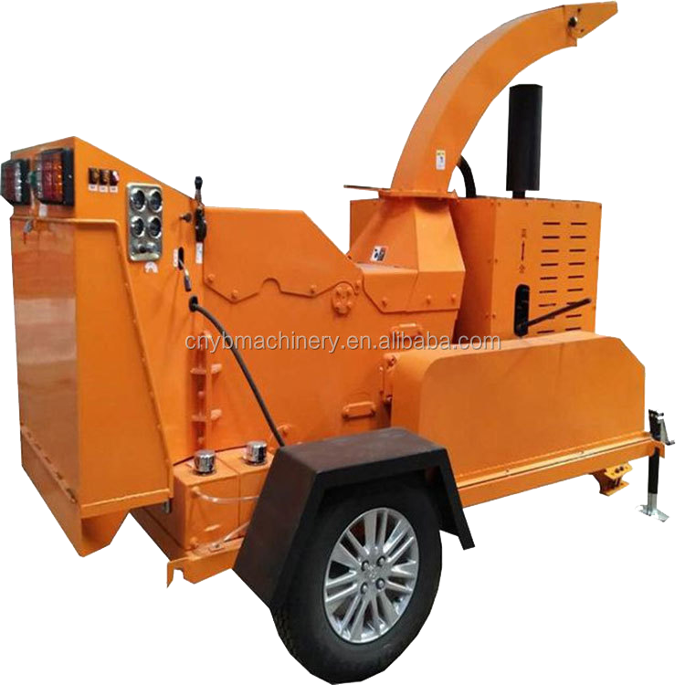 High Capacity Mobile Wood Chipper for